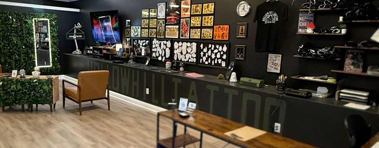 hollow hill tattoo studio interior